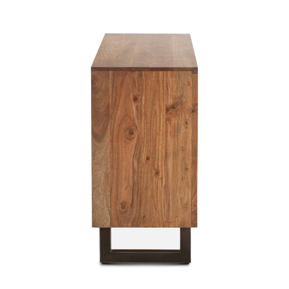 58" Smoked Acacia Wood Dresser
