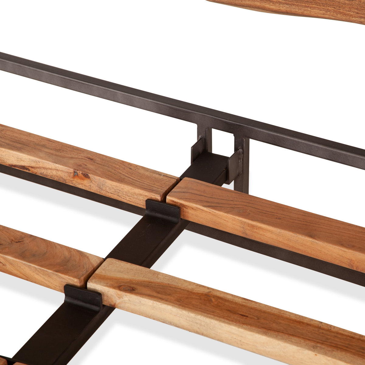 63" Smoked Acacia Queen Size Bed