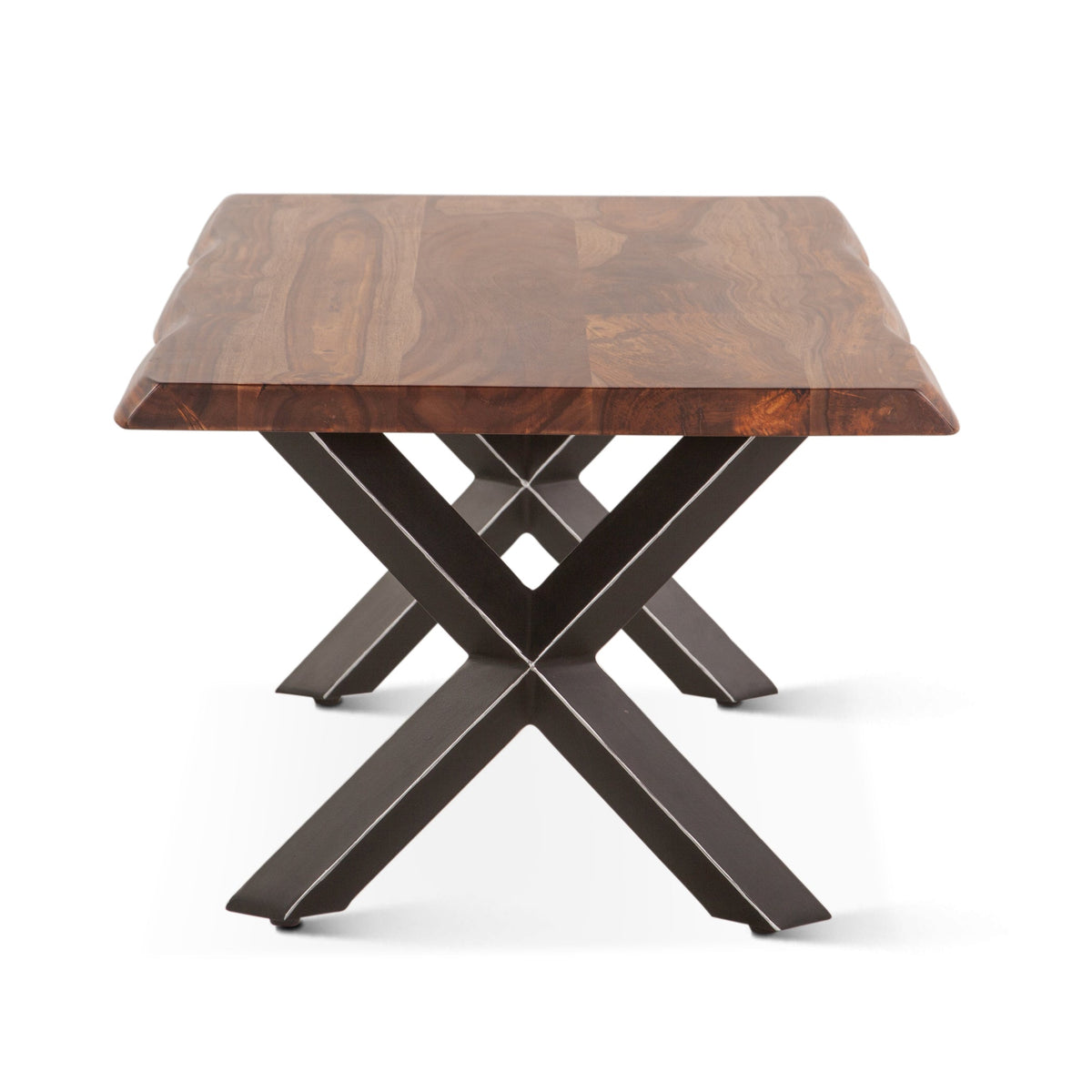 46" Natural Sheesham Wood Coffee Table