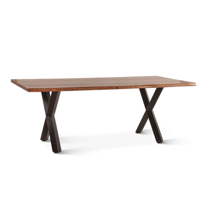 80" Natural Sheesham Dining Table