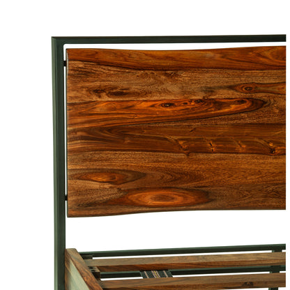 84" Natural Sheesham Wood King Size Bed