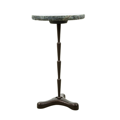 14" Green Bidasar Marble Accent Table