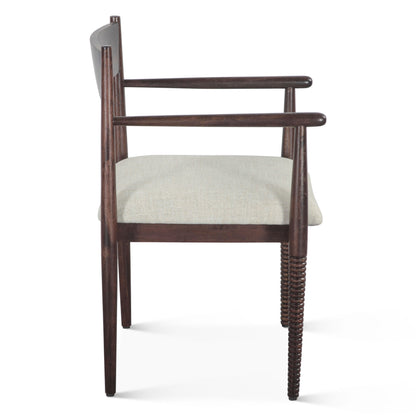 22" Dark Sienna Upholstered Dining Chair
