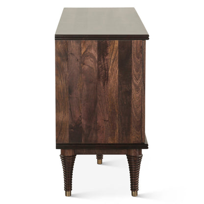 55" Dark Sienna Mango Wood Sideboard
