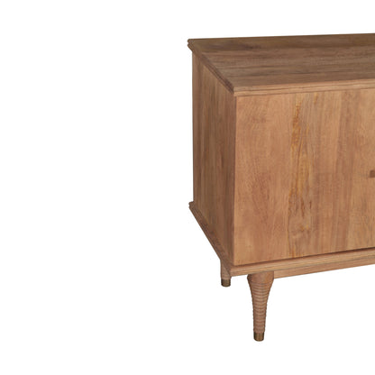 55" Natural Brown Mango Wood Sideboard