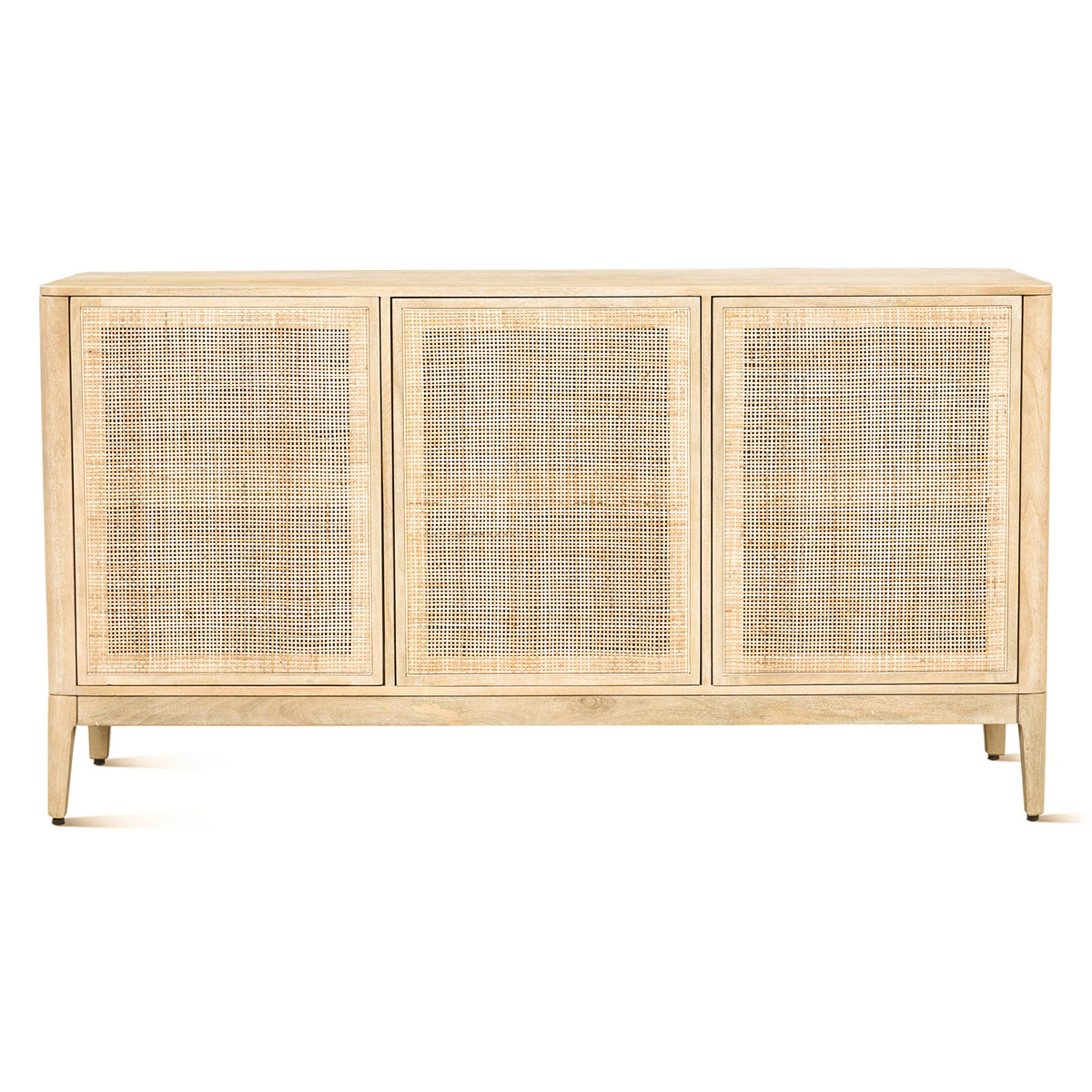 64" Natural White Mango Wood Sideboard