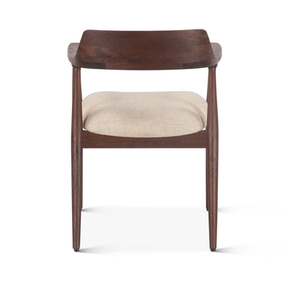 24" Upholstered Dining Chair in Walnut