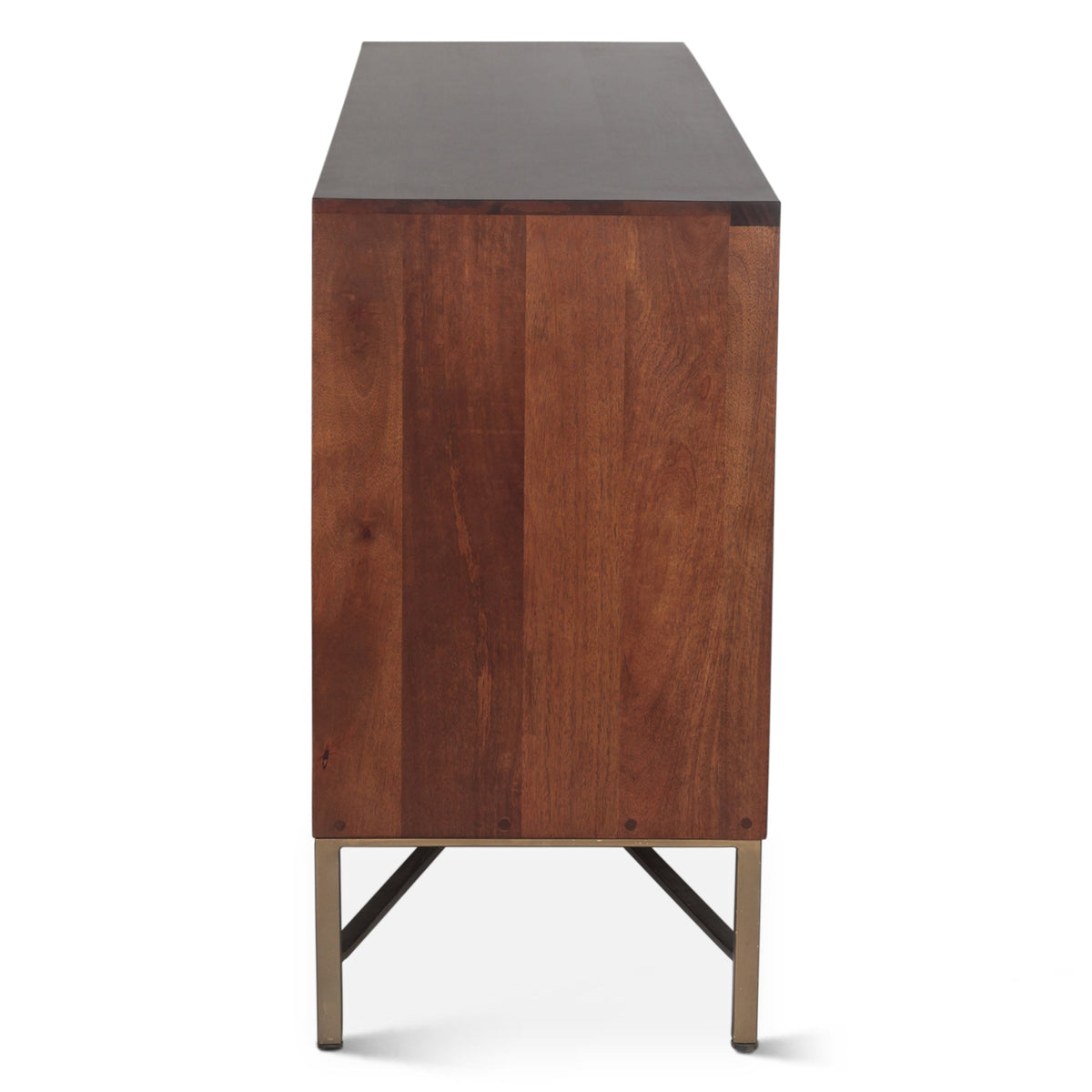 68" Honey Brown Mango Wood Sideboard