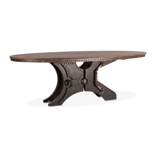 96" Reclaimed Wood Oval Dining Table