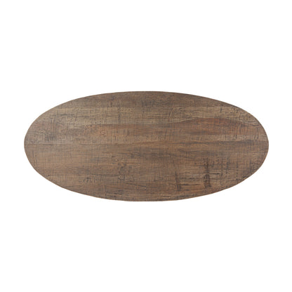 96" Reclaimed Wood Oval Dining Table