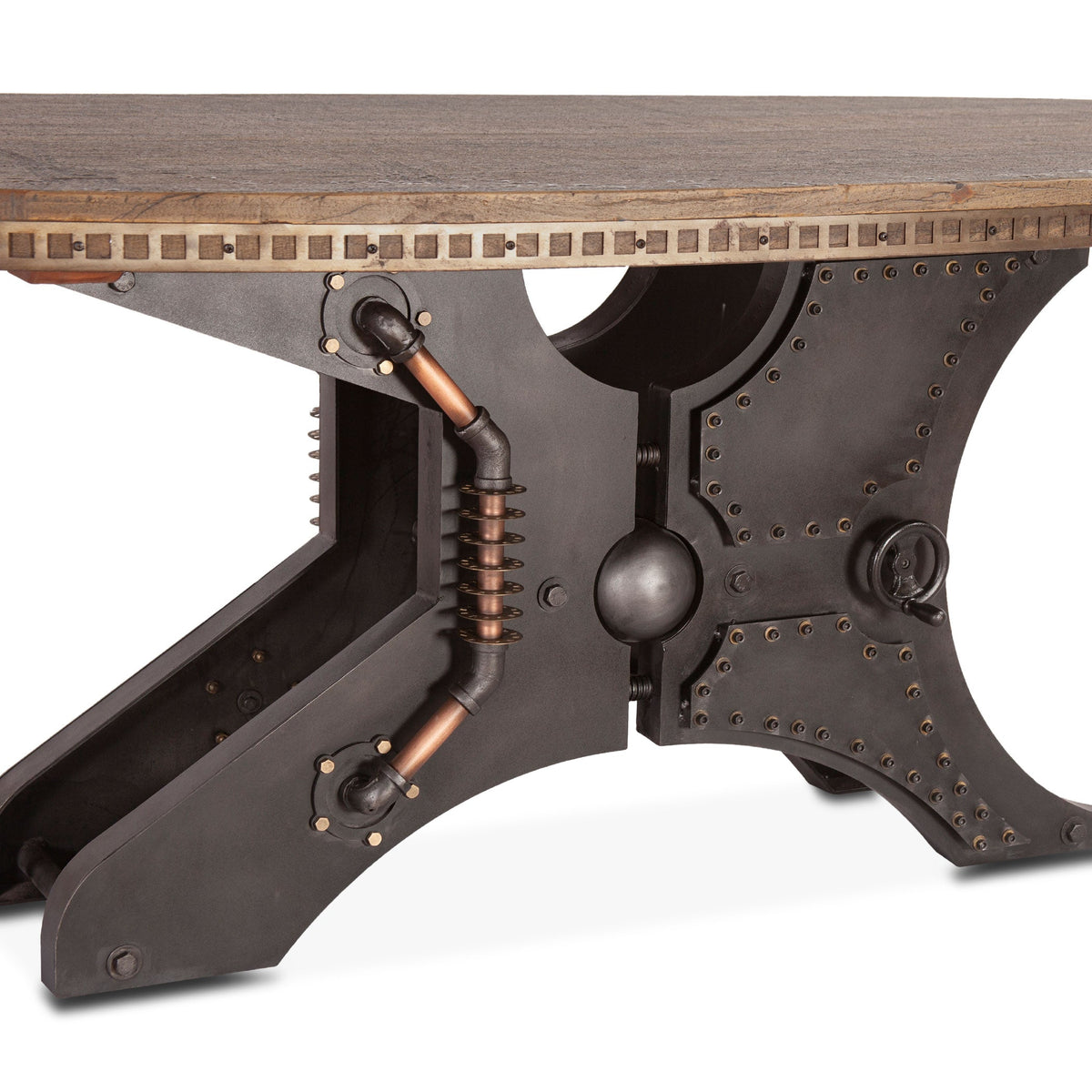 96" Reclaimed Wood Oval Dining Table
