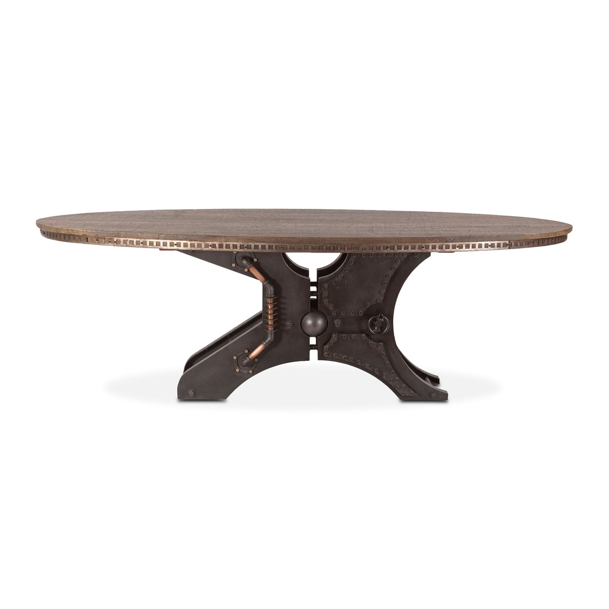 96" Reclaimed Wood Oval Dining Table
