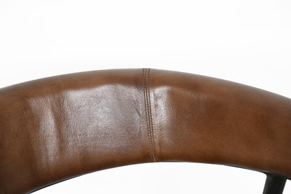 23" Dining Chair in Chestnut Leather