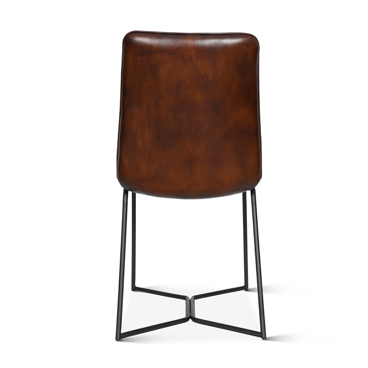 18" Dining Chair in Hand Washed Chestnut Leather