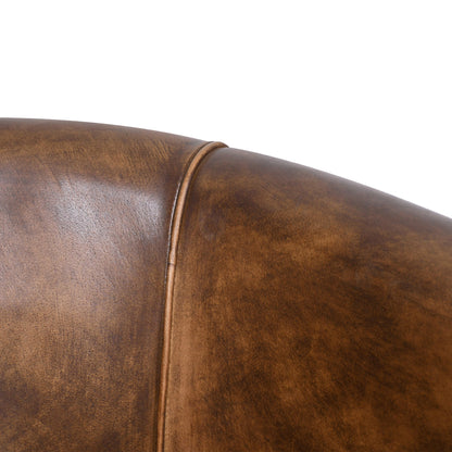 22" Armchair in Antique Whiskey Leather