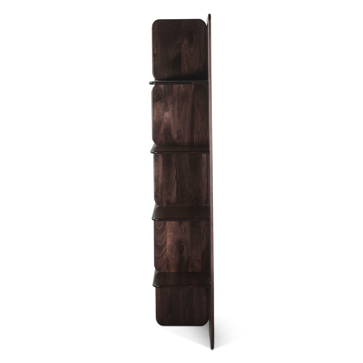 47" Dark Sienna Mango Wood Bookshelf
