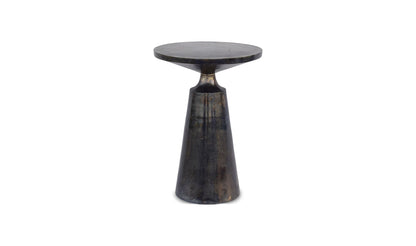 15.5" Charcoal Grey Aluminum Side Table