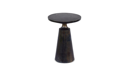 15.5" Charcoal Grey Aluminum Side Table