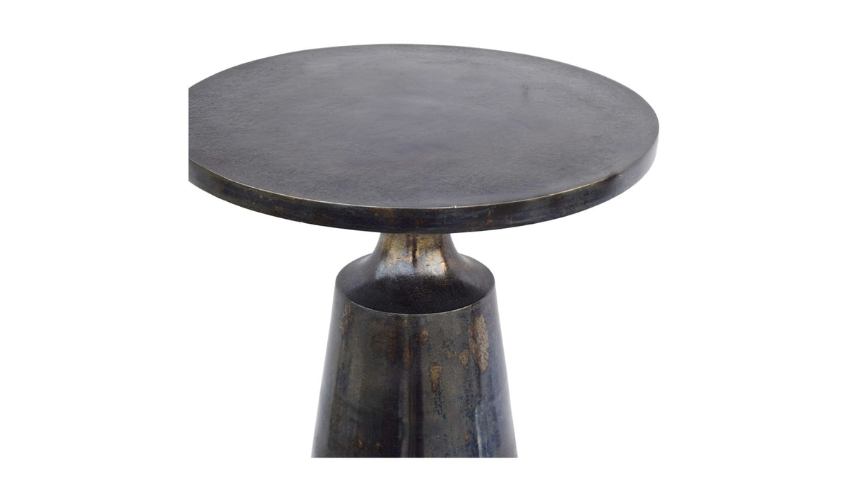 15.5" Charcoal Grey Aluminum Side Table