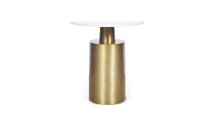 18" Gold Marble Side Table
