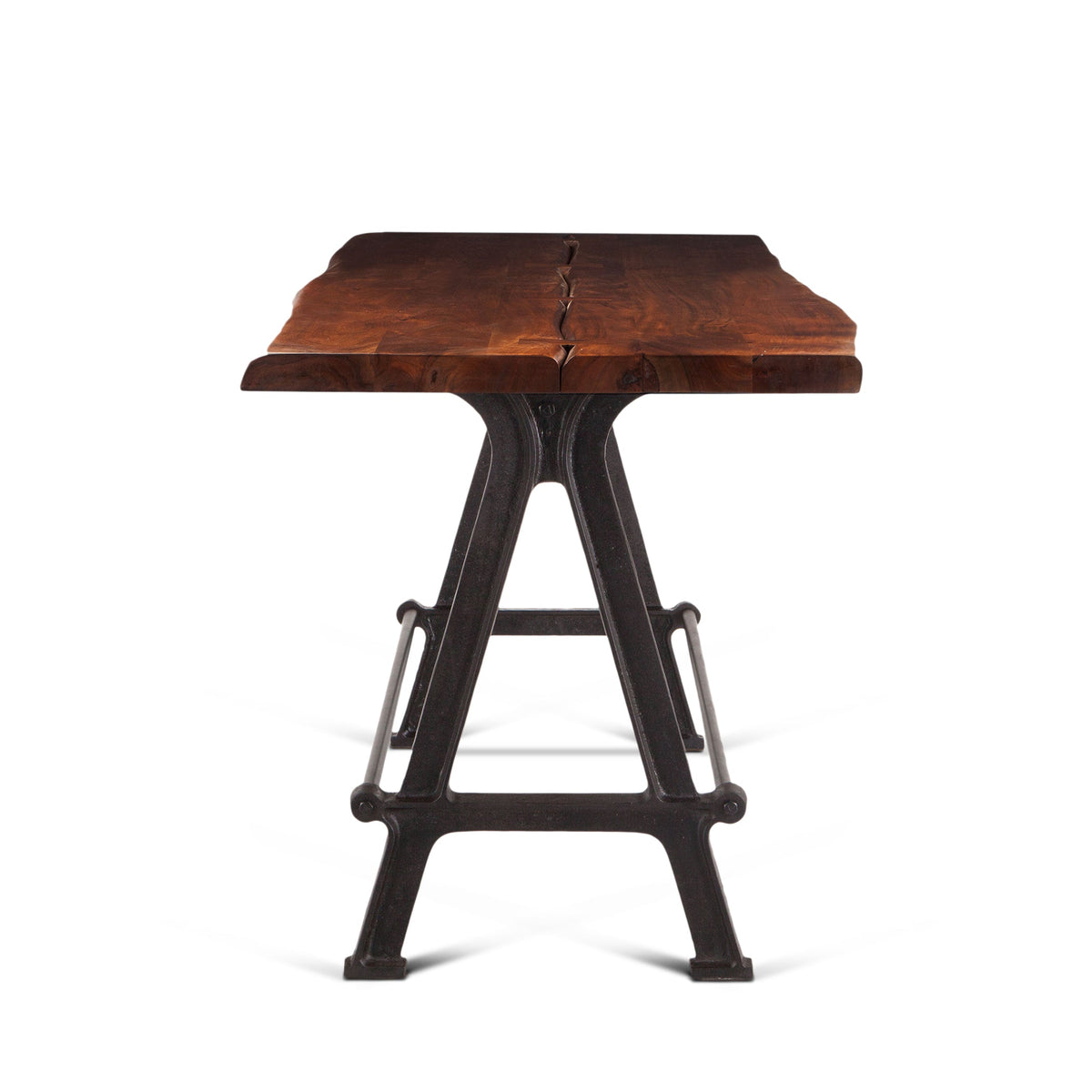 72" Walnut Acacia Wood Gathering Table