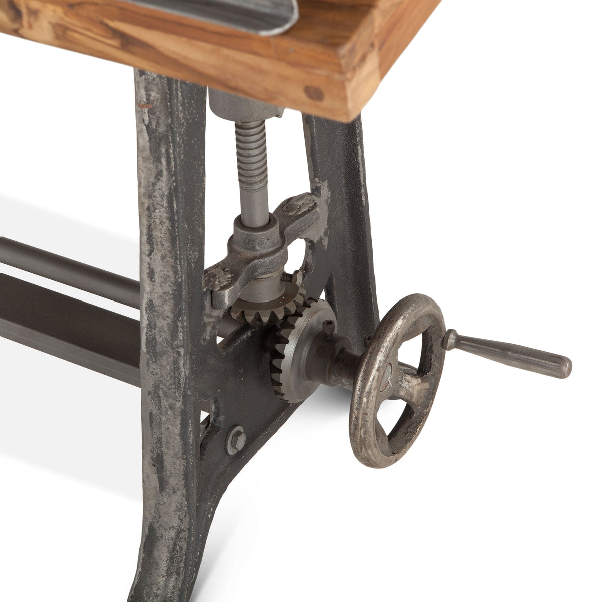63" Natural Wood Adjustable Drafting Desk