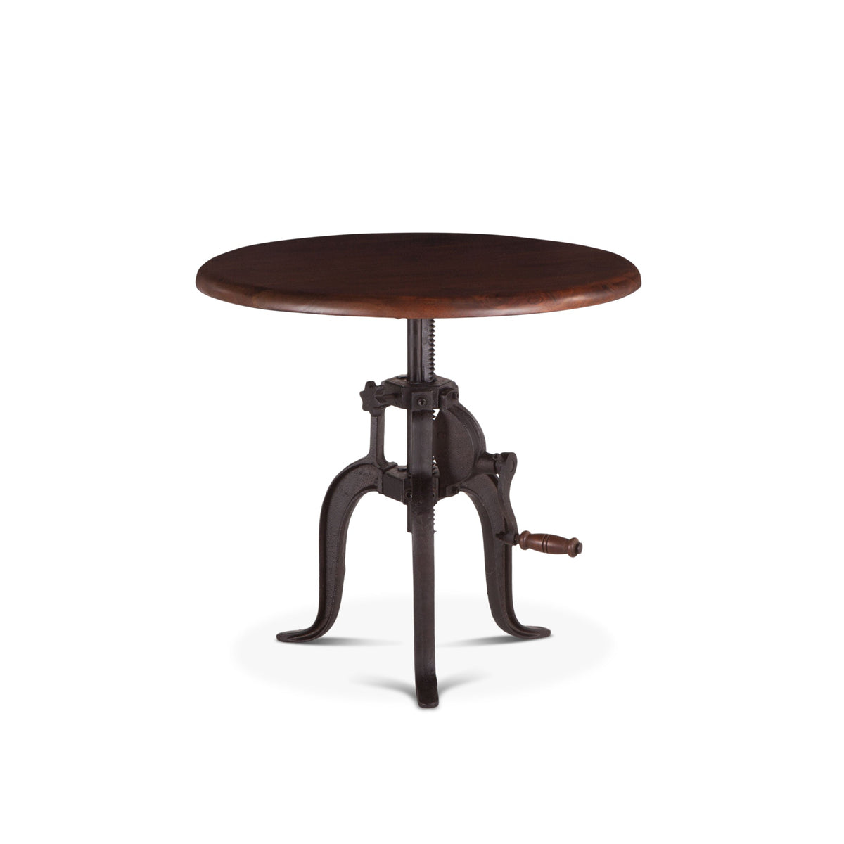 24" Walnut Adjustable Side Table