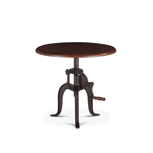 24" Walnut Adjustable Side Table