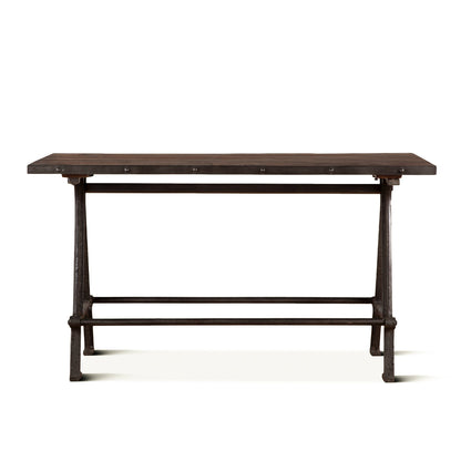 66" Natural Reclaimed Teak Gathering Table