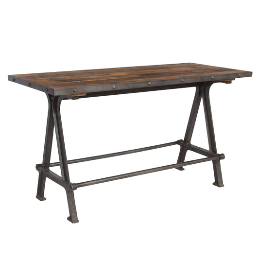 66" Natural Reclaimed Teak Gathering Table