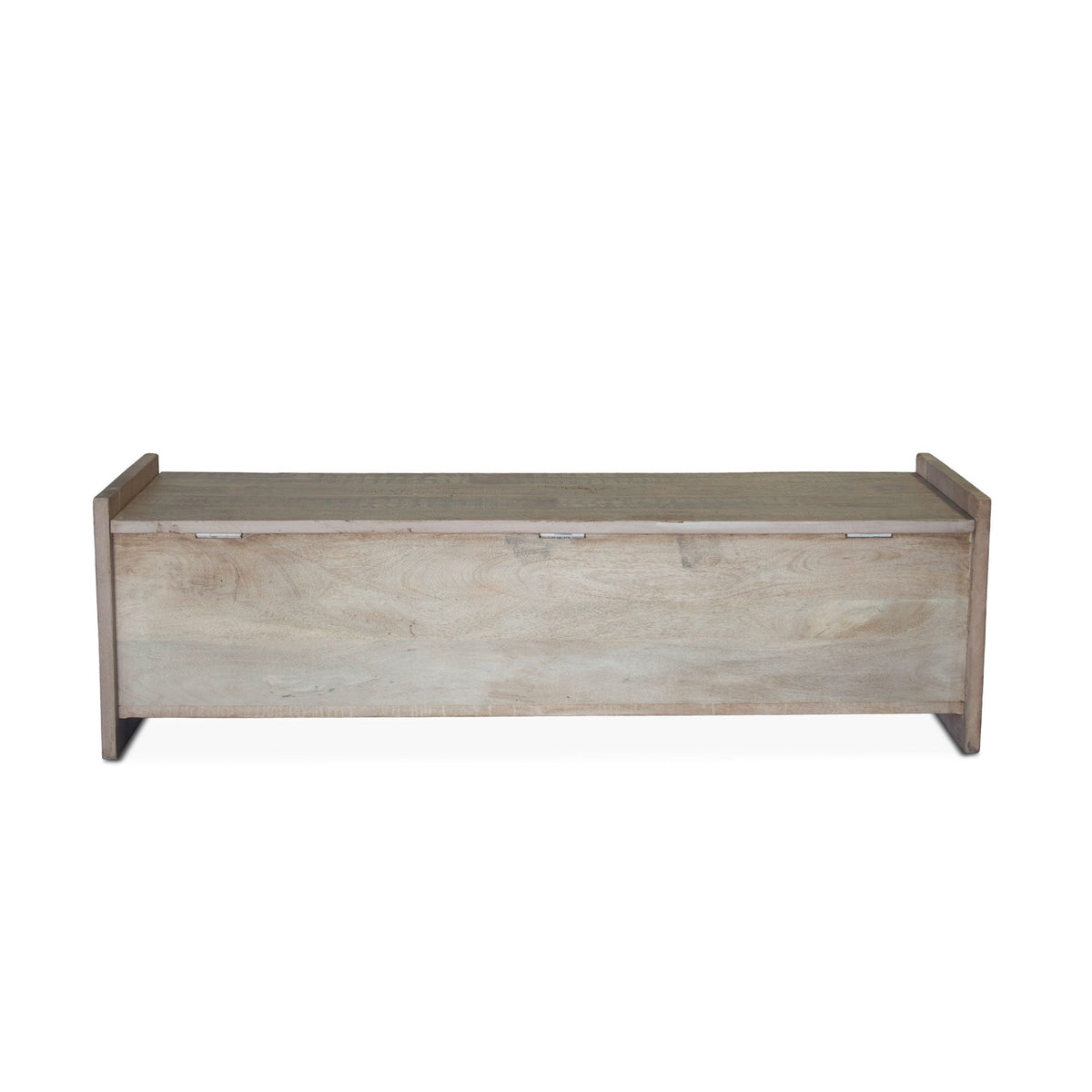 60" Vintage Teal Reclaimed Wood Storage Bench