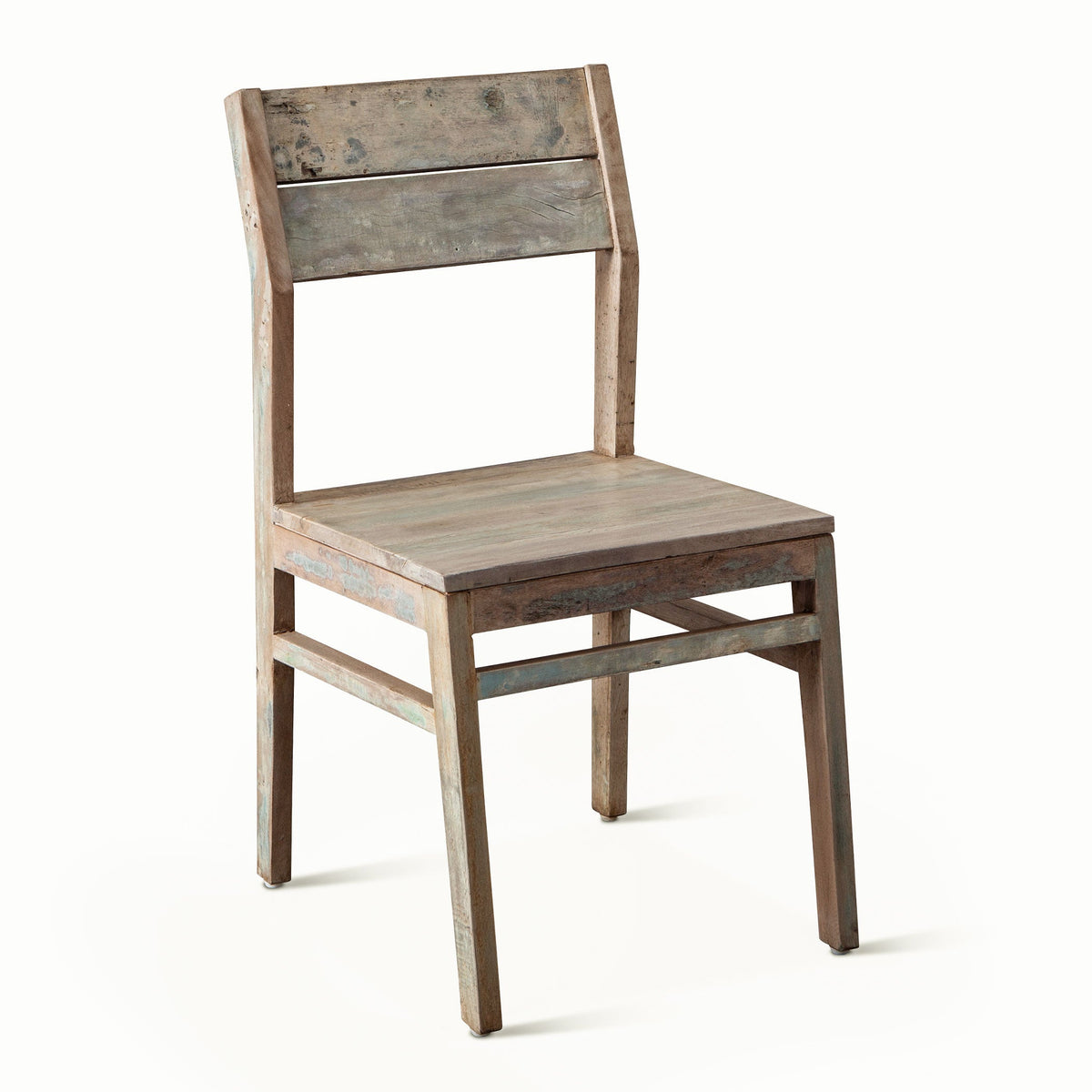 17" Dining Chair in Vintage Teal Reclaimed Wood