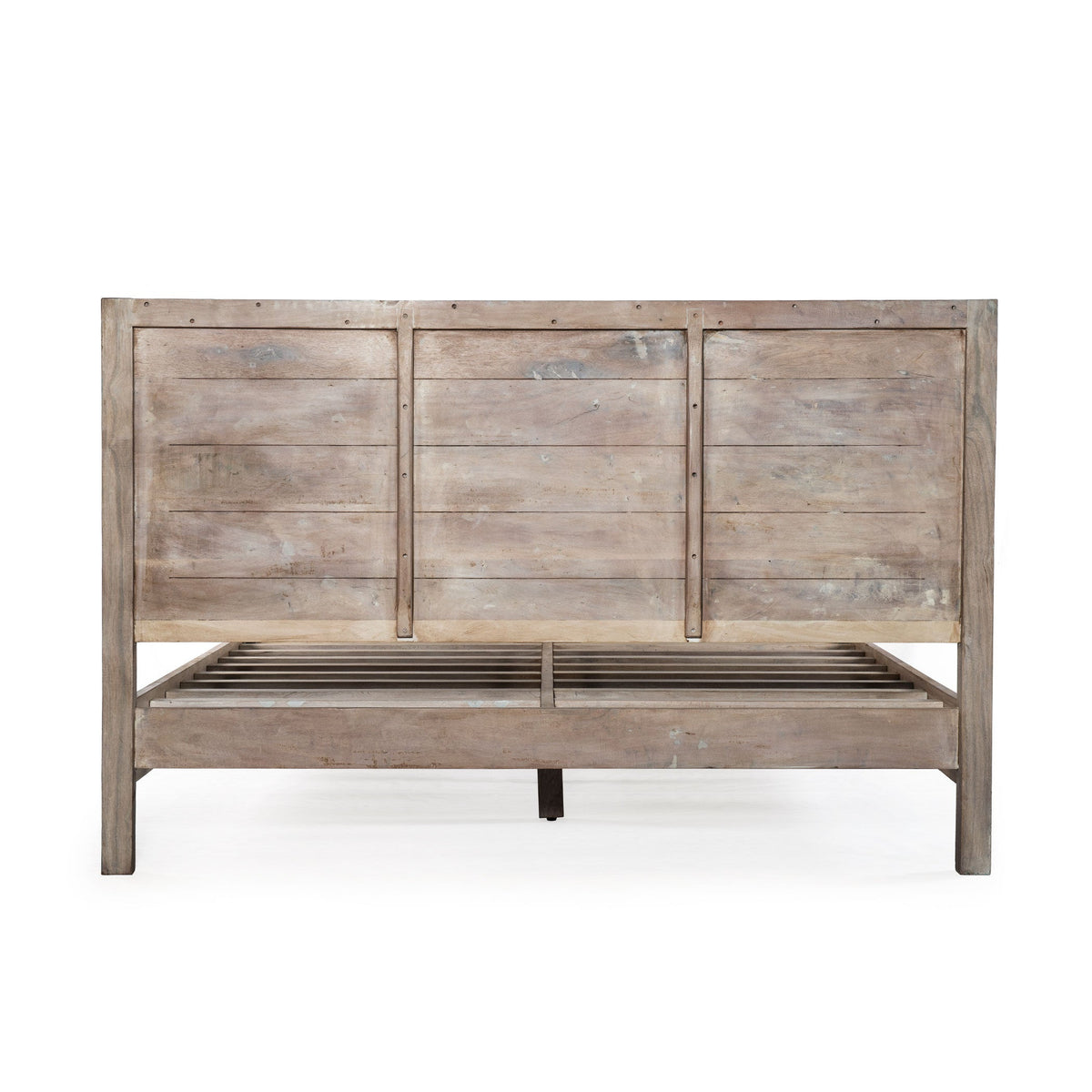 64" Vintage Teal Reclaimed Wood Queen Size Bed