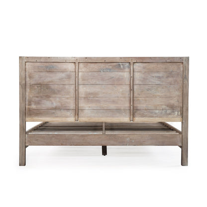 64" Vintage Teal Reclaimed Wood Queen Size Bed