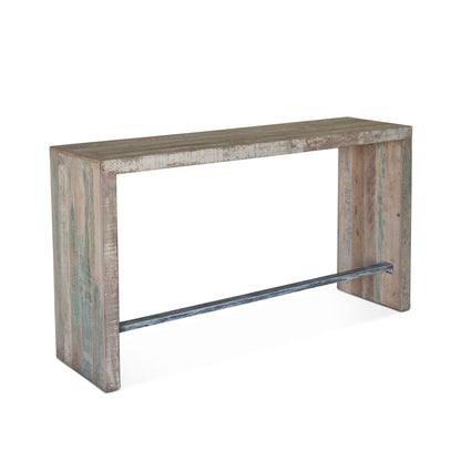 66" Vintage Teal Reclaimed Wood Gathering Table