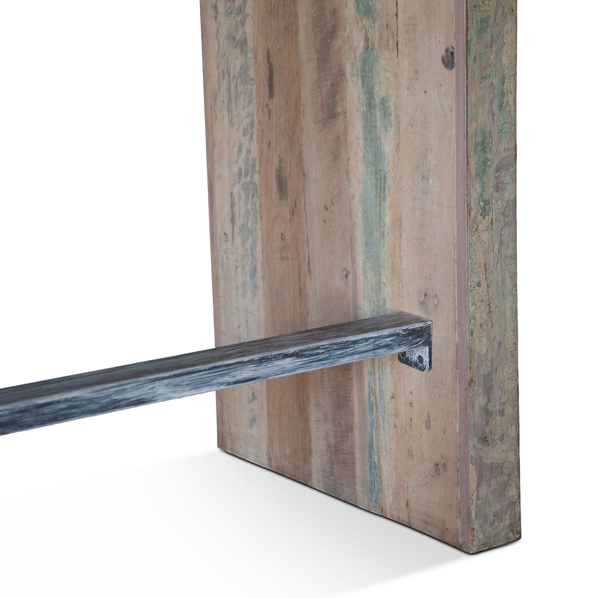 66" Vintage Teal Reclaimed Wood Gathering Table