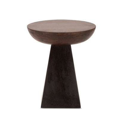 18" Two-Tone Mango Wood Accent Table