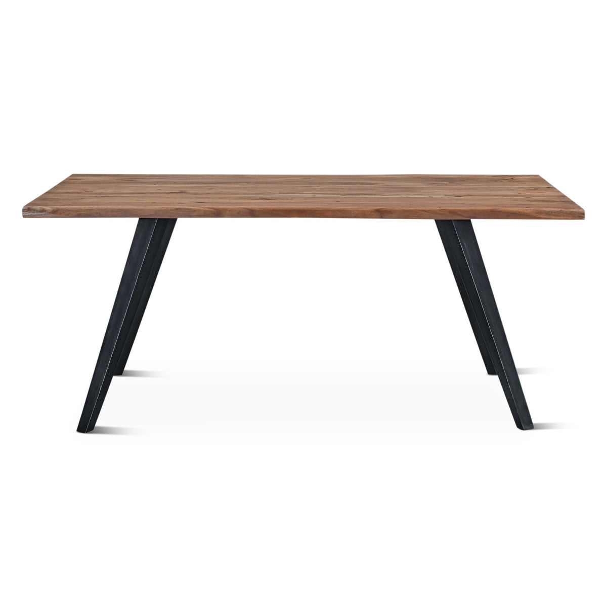 68" Smoked Acacia Wood Dining Table