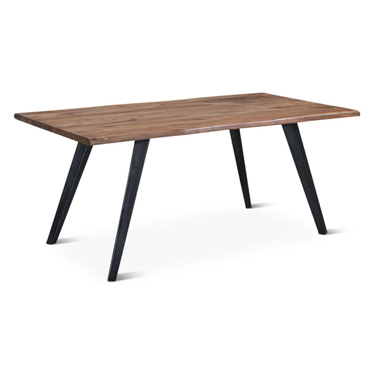68" Smoked Acacia Wood Dining Table
