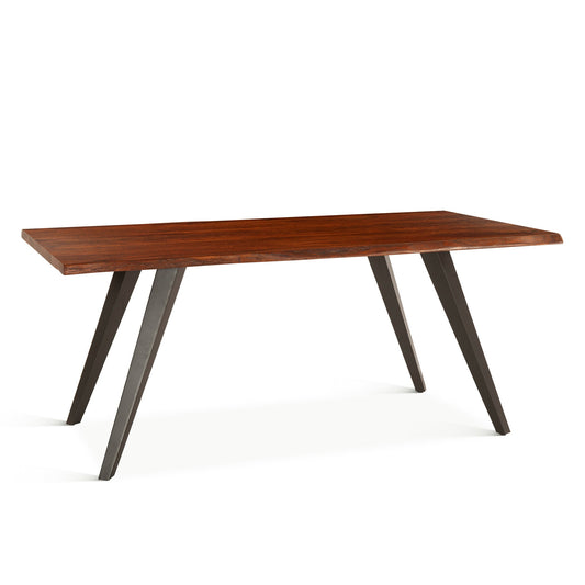 68" Walnut Live Edge Dining Table