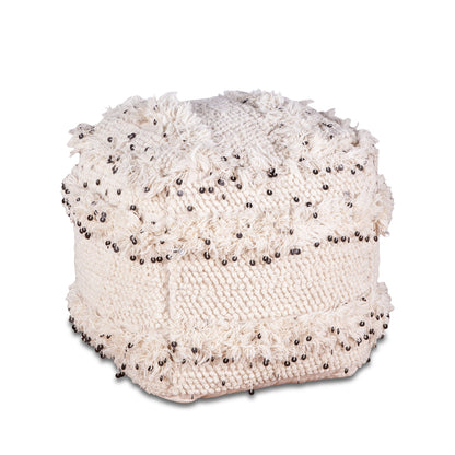 21" Moroccan Sequined Accent Ottoman
