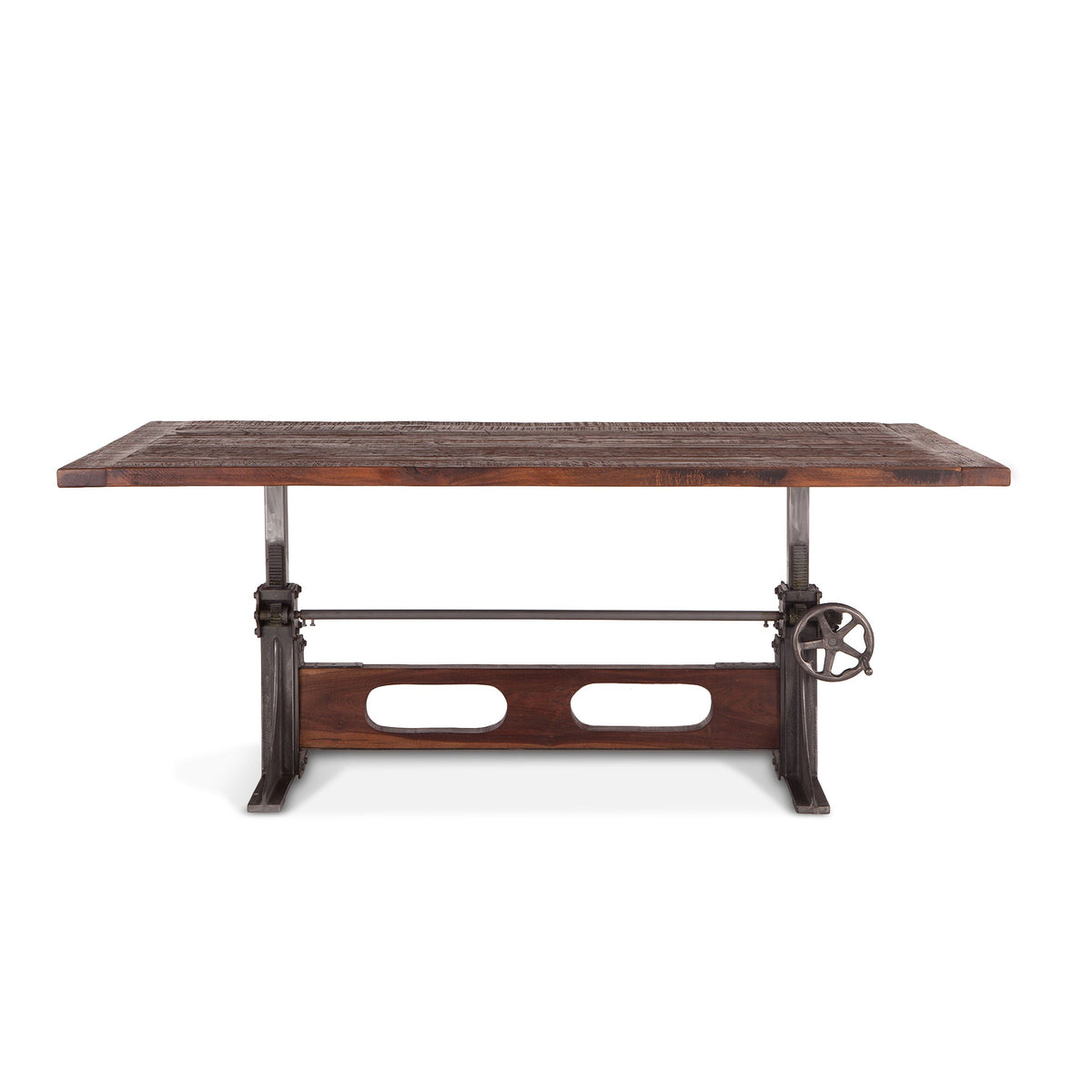 83" Reclaimed Teak Adjustable Dining Table