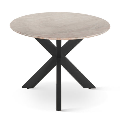 90.5" Sawar Marble Oval Dining Table
