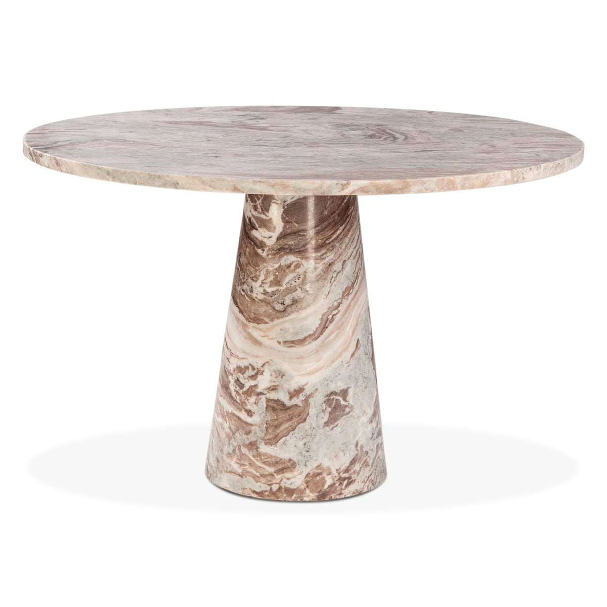 48" Brown Toronto Marble Dining Table