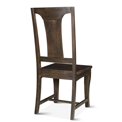18" Vintage Brown Wood Dining Chair