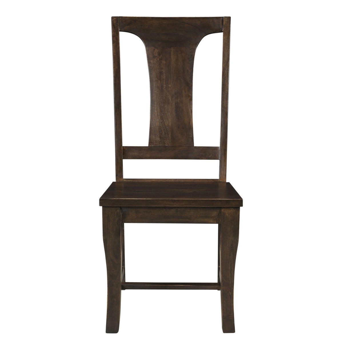 18" Vintage Brown Wood Dining Chair