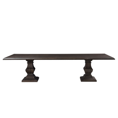 120" Vintage Brown Dining Table