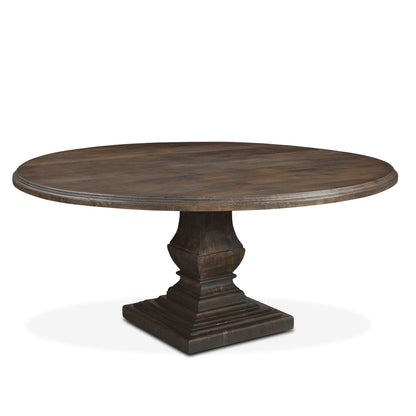 72" Weathered Mango Round Dining Table
