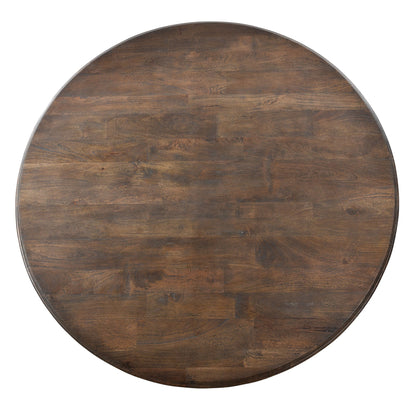 72" Weathered Mango Round Dining Table