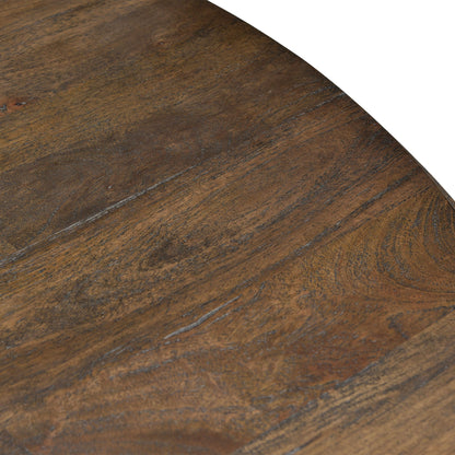 72" Weathered Mango Round Dining Table